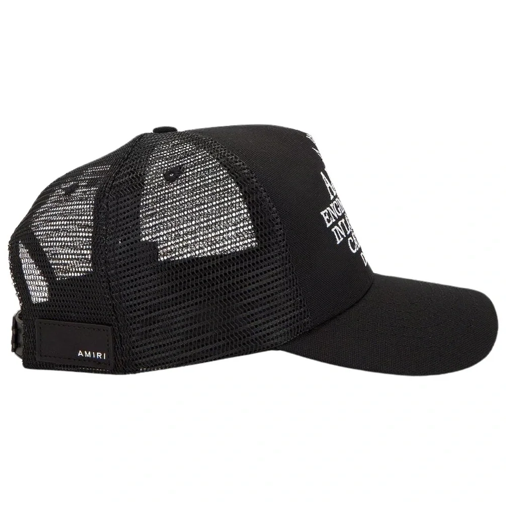 AMIRI Men's Cherub Trucker Cap in Black - Picture 2 of 4